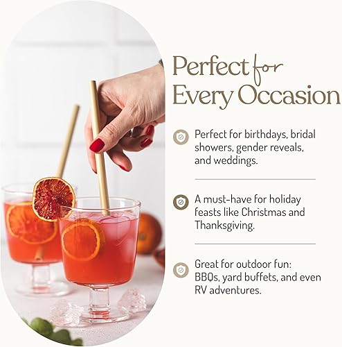 Miniatura 4 de Dispensador de bebidas de acrílico doble de 1.25 galones con soporte de bambú, dispensador de bebidas heladas con espita de acero inoxidable y