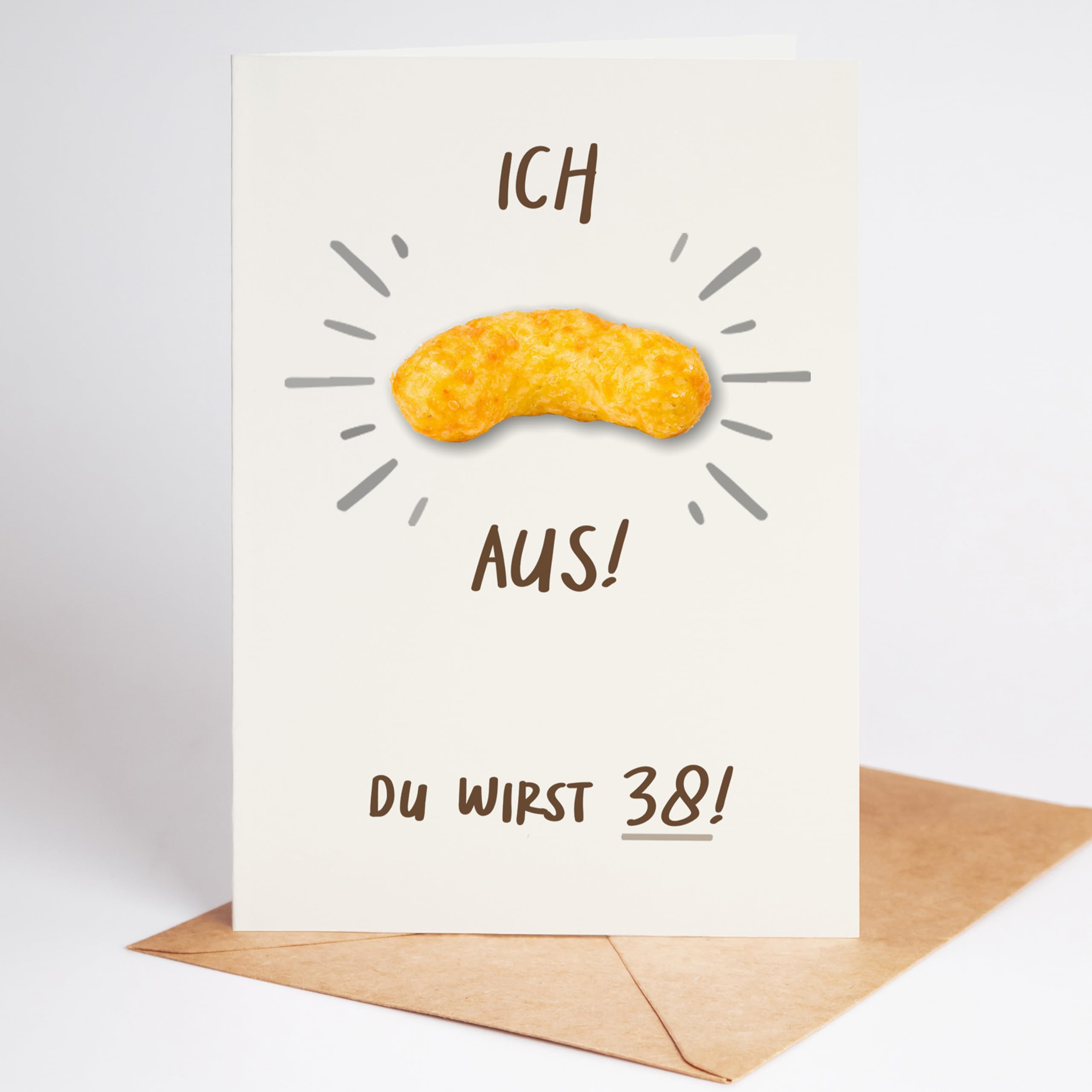 Lovely Cards -Ich Flip aus! Du wirst 38! - lustige Geburtstagskarten zum 38. Geburtstag für Frauen Männer - Mann Frau - lustige Geburtstagsgeschenke - A6 (Klappkarte)