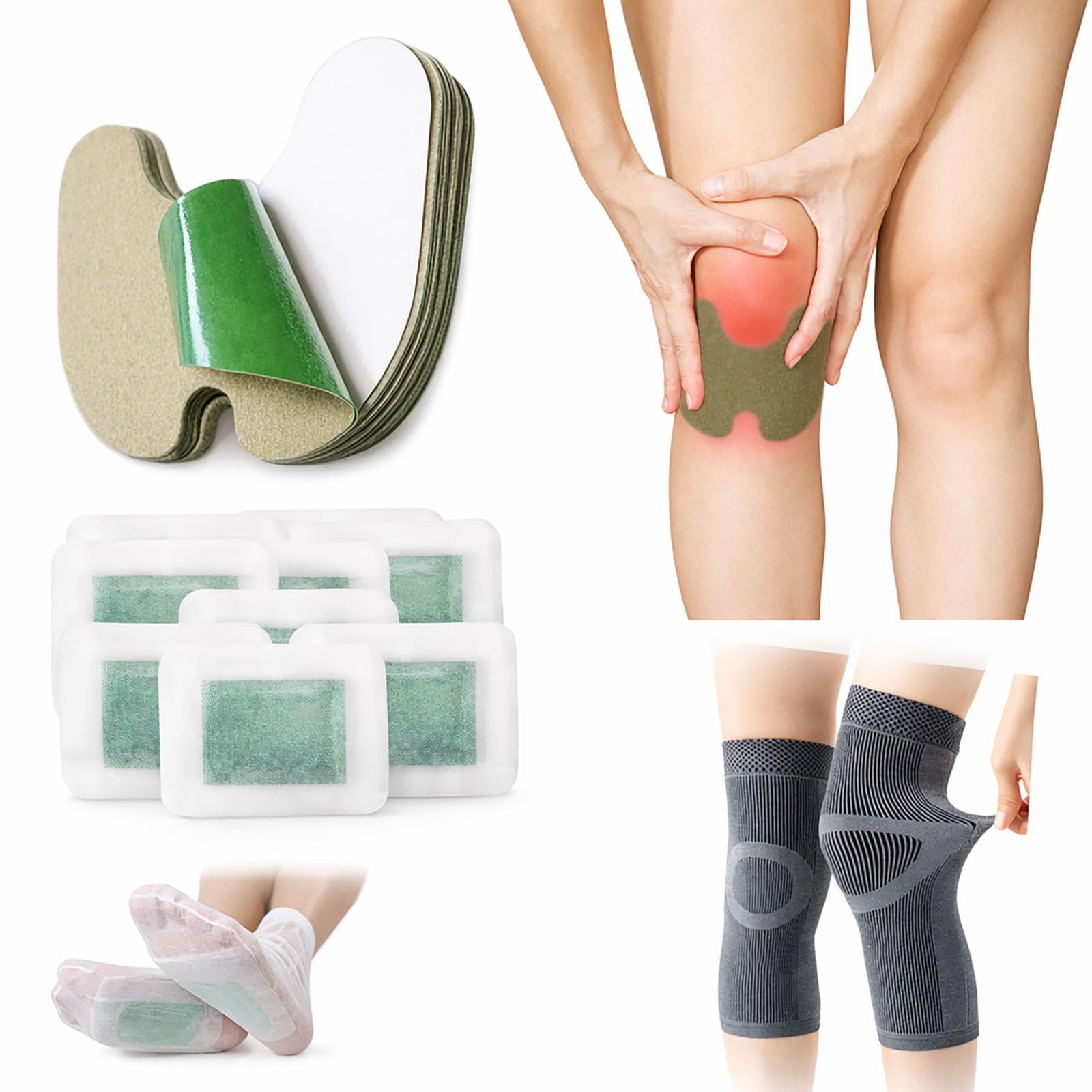 Parches – Parches de alivio de hierbas para 8 horas de alivio de calor para muñeca, rodilla, hombro (20 parches)