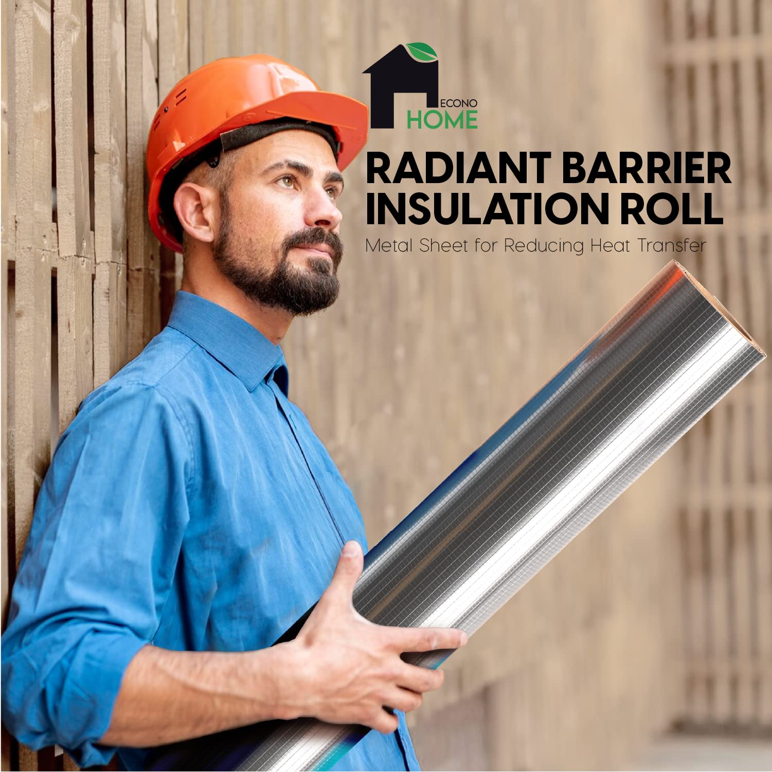 Snapklik.com : EconoHome Radiant Barrier Insulation Roll - Metal