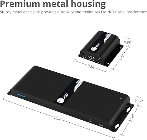 Miniatura 7 de SIIG Divisor extensor HDMI 1080p sobre CAT5e6 Ethernet 1 en 8 salidas 130 pies - Extensor de 8 puertos, extensión IR y paso EDID (CE-H24811-S1)