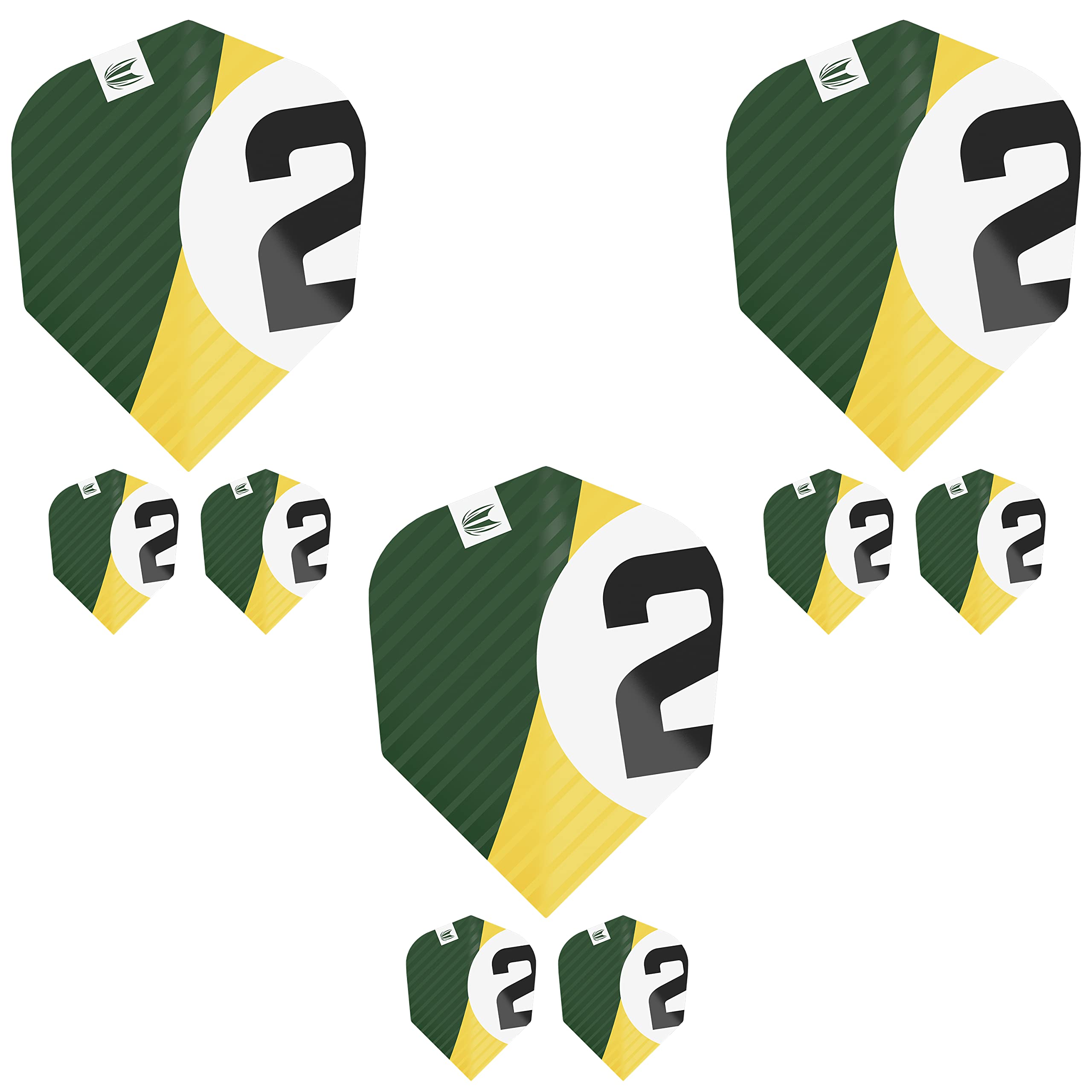 Target Darts Chicane Pro Ultra Darts Flights Set, Size No.6, Green