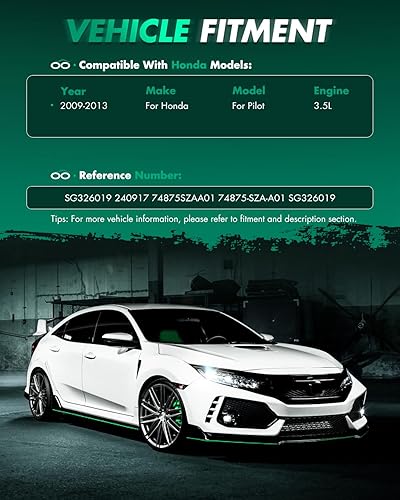 Vista 604 de SCITOO PM1017 - Soportes de elevación de 17.8 pulgadas para Hyundai Santa Fe 2007-2012 trasero izquierdo y derecho Liftgate Shock Struts 2pcs