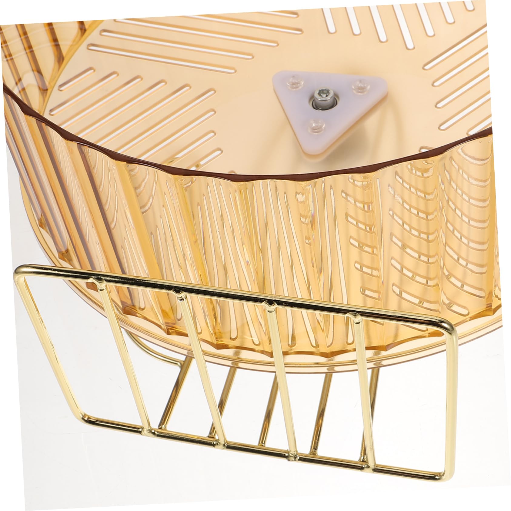 COLLBATH Rueda de Hámster Soporte Estable y Base Antideslizante, Rueda Silenciosa de Plástico y Aleación para Ejercicio en Jaulas de Mascotas Pequeñas Color Aleatorio