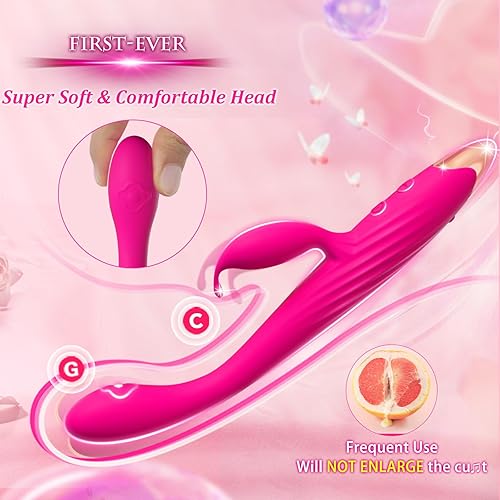 Miniatura 3 de Vibrador de punto G con estimulador de clítoris, principiantes, mujeres pequeñas, parejas, adultos, juguetes sexuales, dedo rosa, conejo, juguete