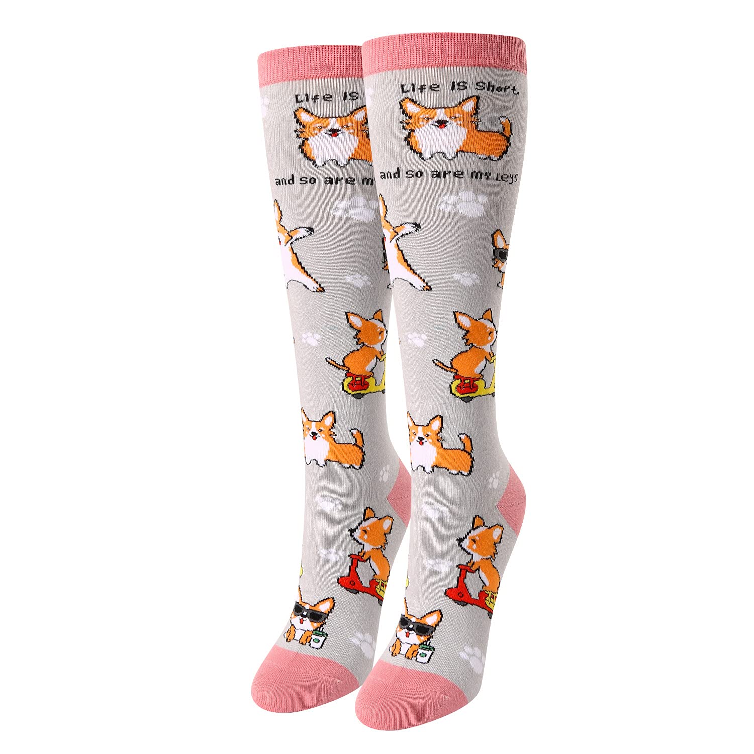 ZmartWomen Taco American Flag Teeth Chicken Llama Socks, Gifts For Dentist Dental Student Food Lover Patriot Chicken Lover