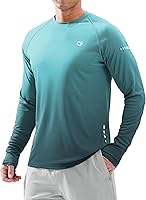 GGradual Men's UPF 50+ Long Sleeve Rash Guard Sun Protection Shirt - Moisture Wicking for Fishing Hiking Running Surfing