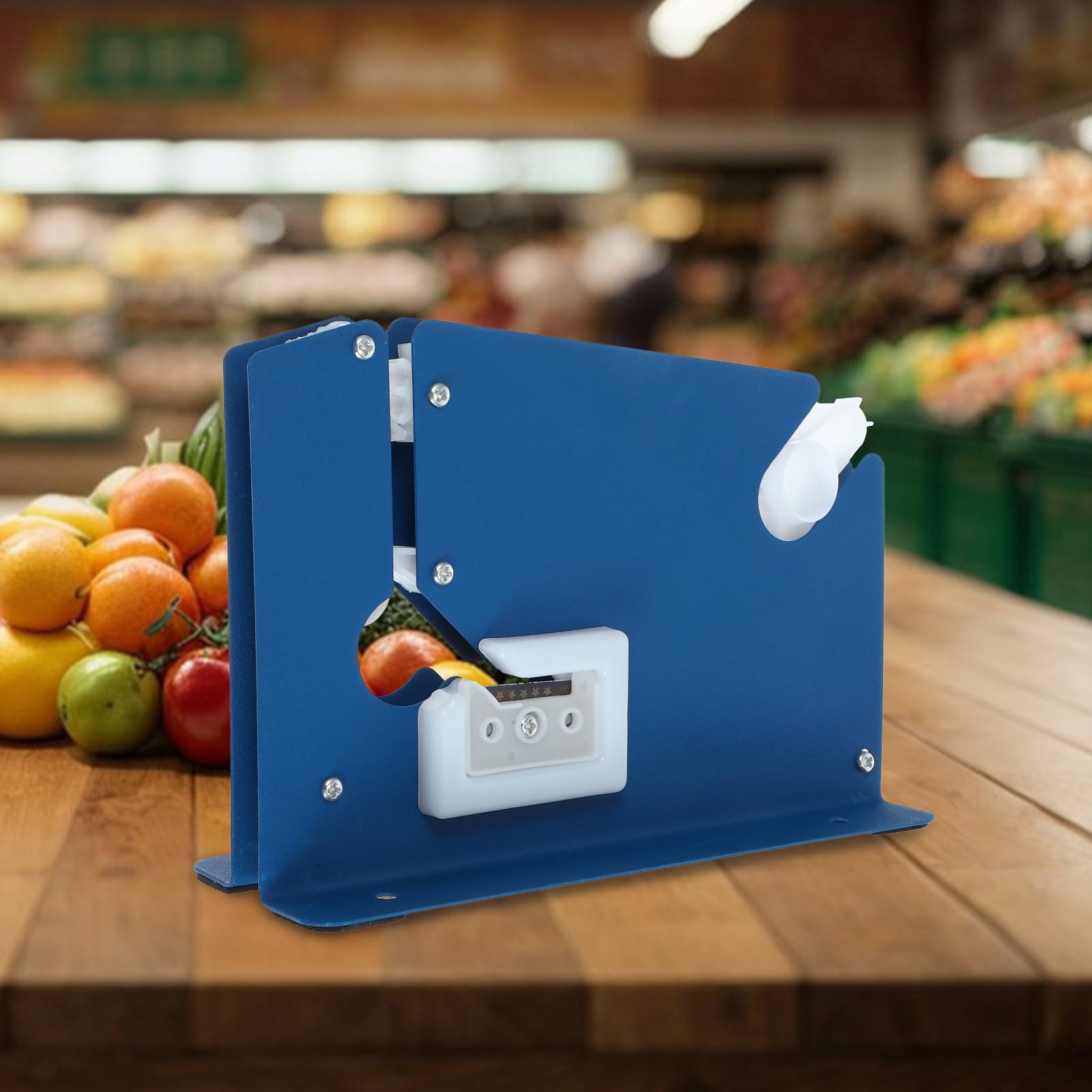 Machine à Sceller et Base Antidérapante Manuelle en Fer Bleu les Paquet Coupe Excédent pour Emballage de Produits de Boulangerie Marché Fermier
