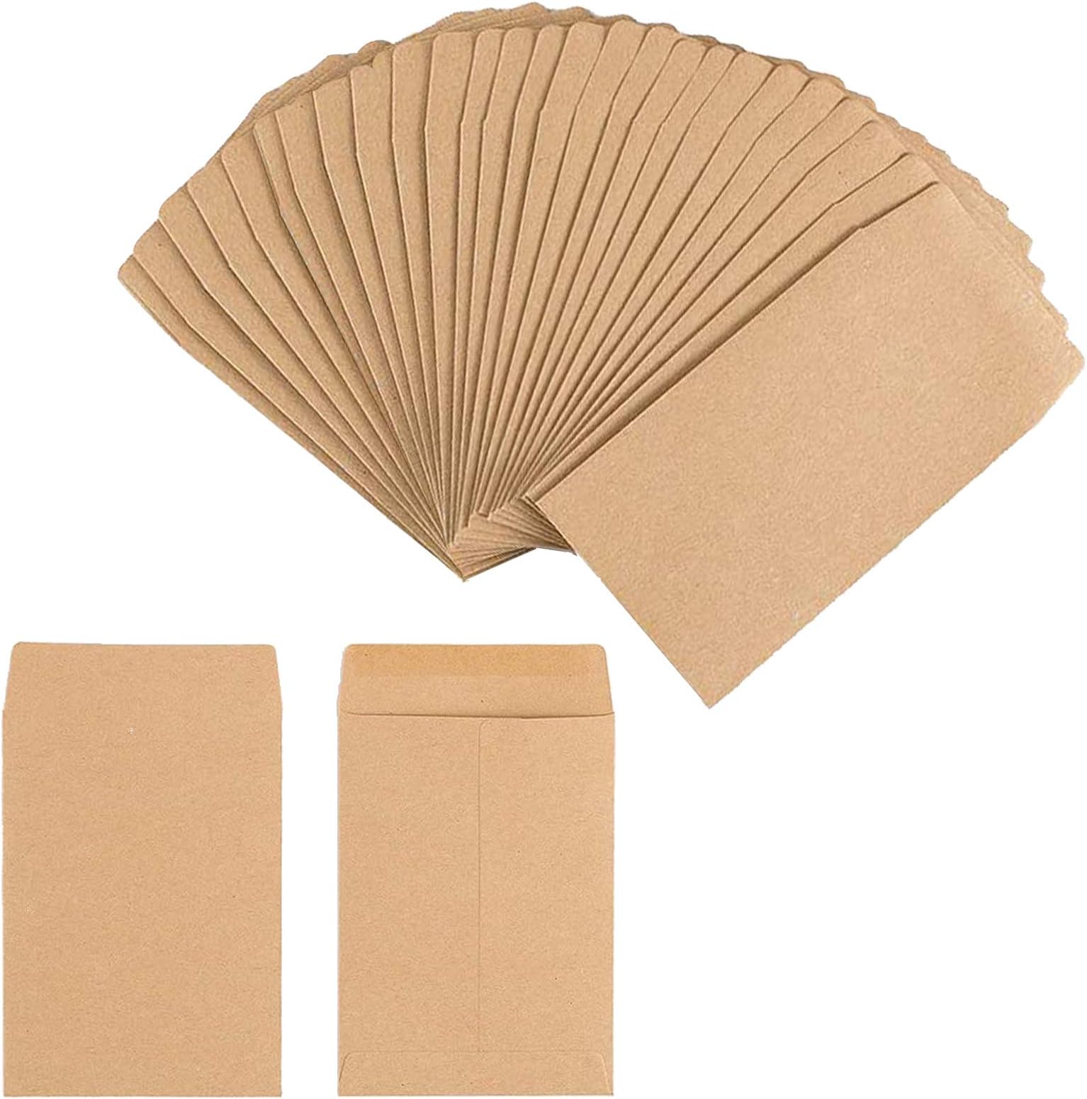 Coin And Small Parts Envelopes 500 Pack 2.25"x 3.5" With