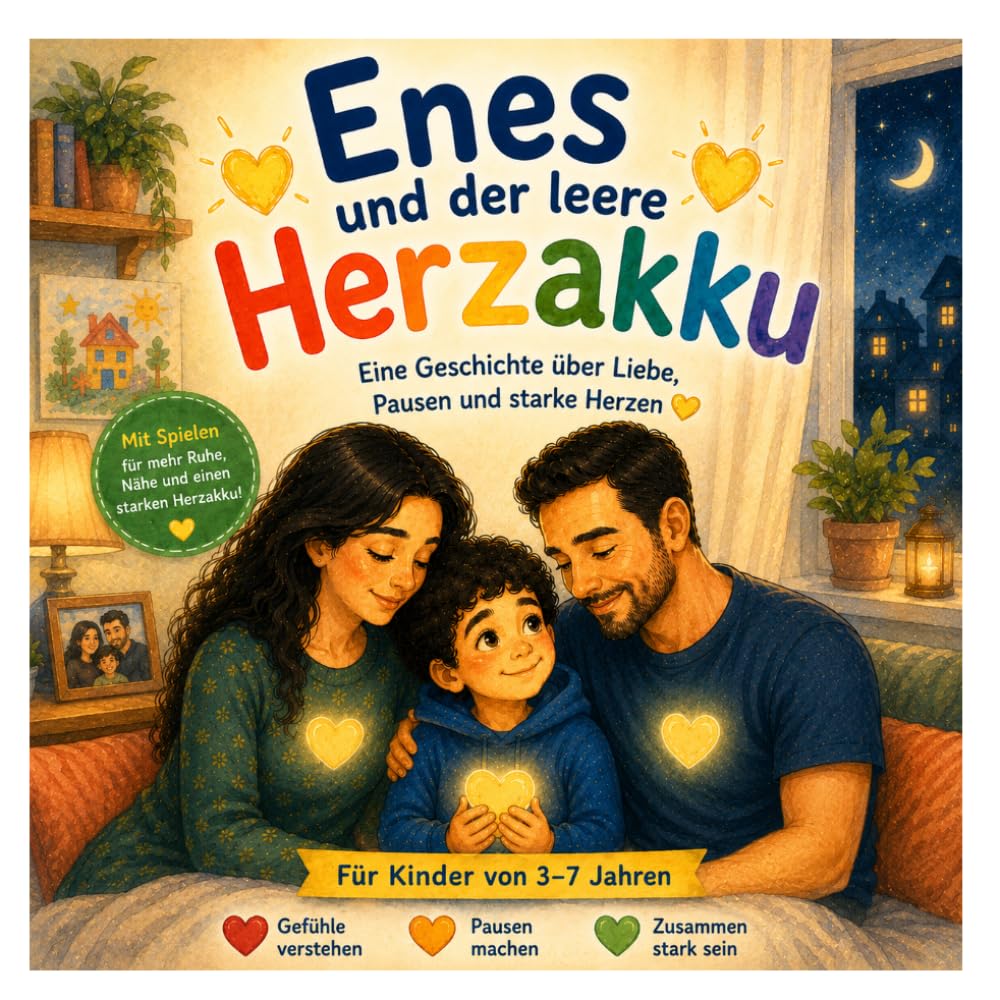 Enes und der leere Herzakku: Eine Geschichte über Liebe, Pausen und starke Herzen (Enes versteht die Welt)