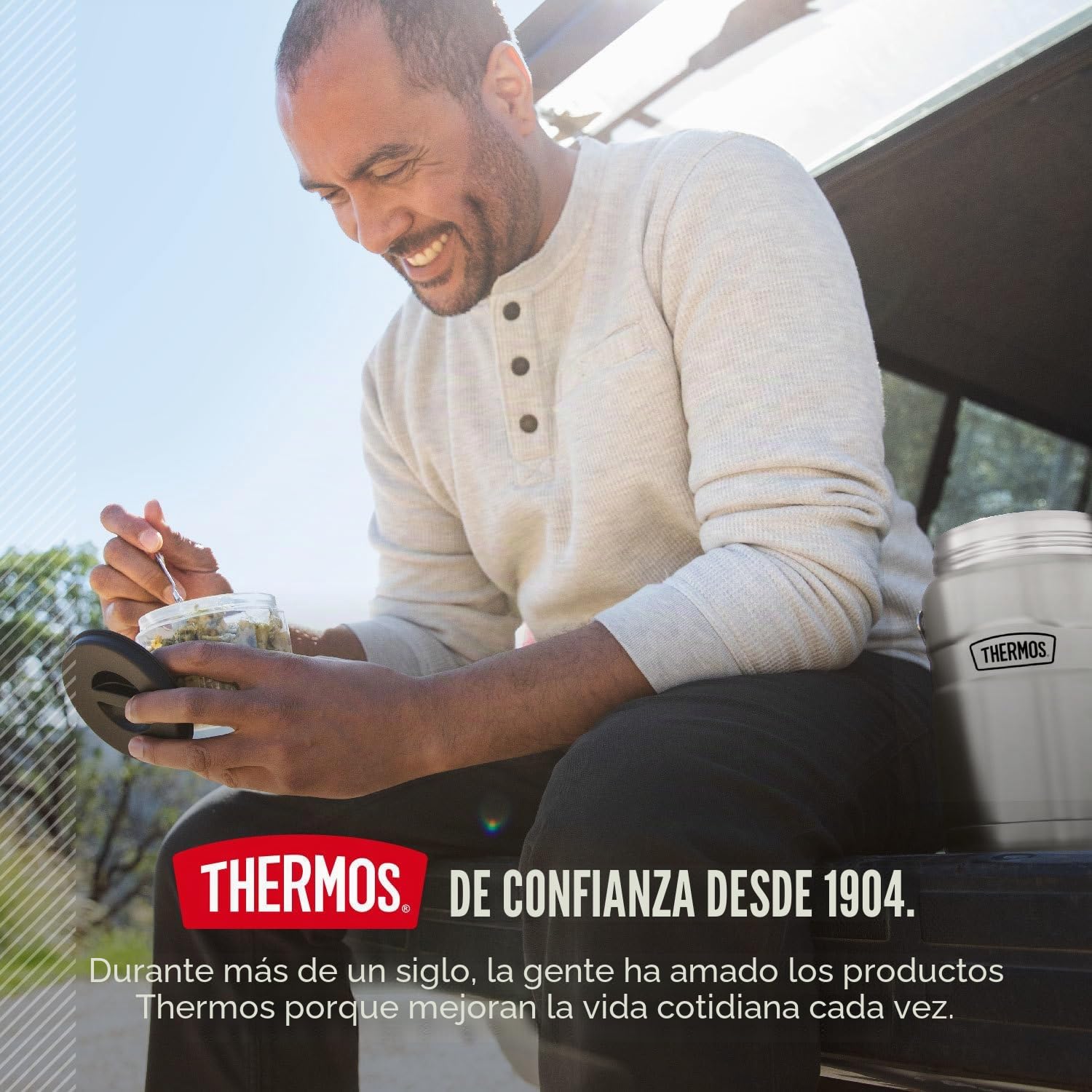 Thermos SK3030MSTRI4 THRSK3030MSTR4 - Tarro de acero inoxidable para alimentos