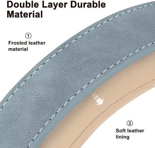 Miniatura 3 de Beirui Collar de perro personalizado con placa de nombre, collar de perro personalizado con nombre y número de teléfono, collares de perro de cuero