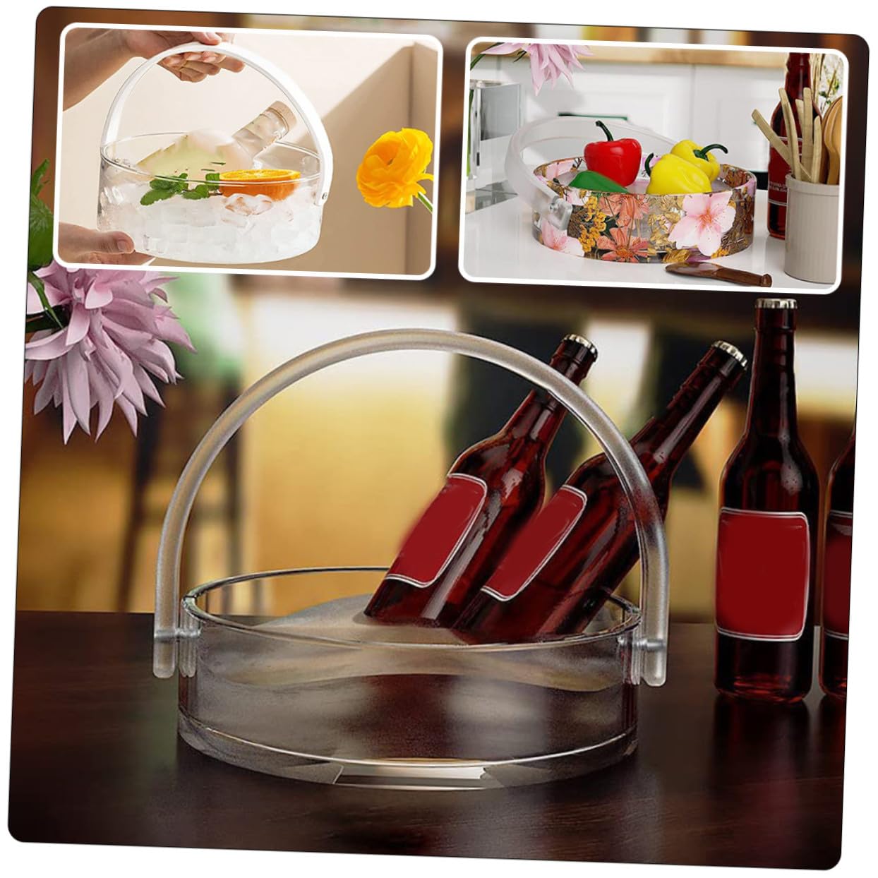 Molde de Silicona para Cubo DIY Resistente y Lavable Asa, Molde Flexible para Manualidades y Almacenamiento en Bricolaje