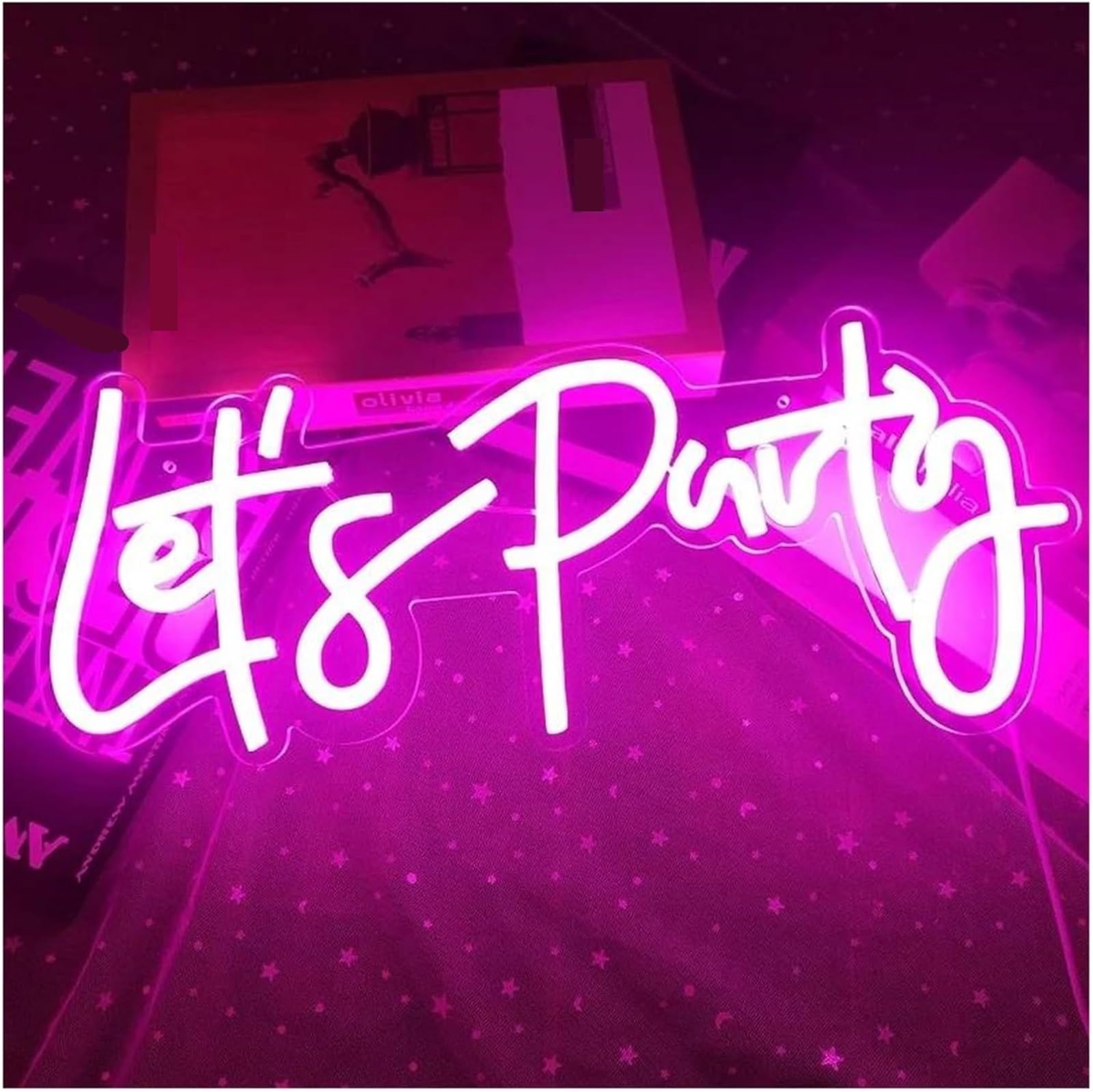 Zynther Neon lamp Colorful Letters Indoor Lighting Neon Sign Happy Birthday Party Decoration
