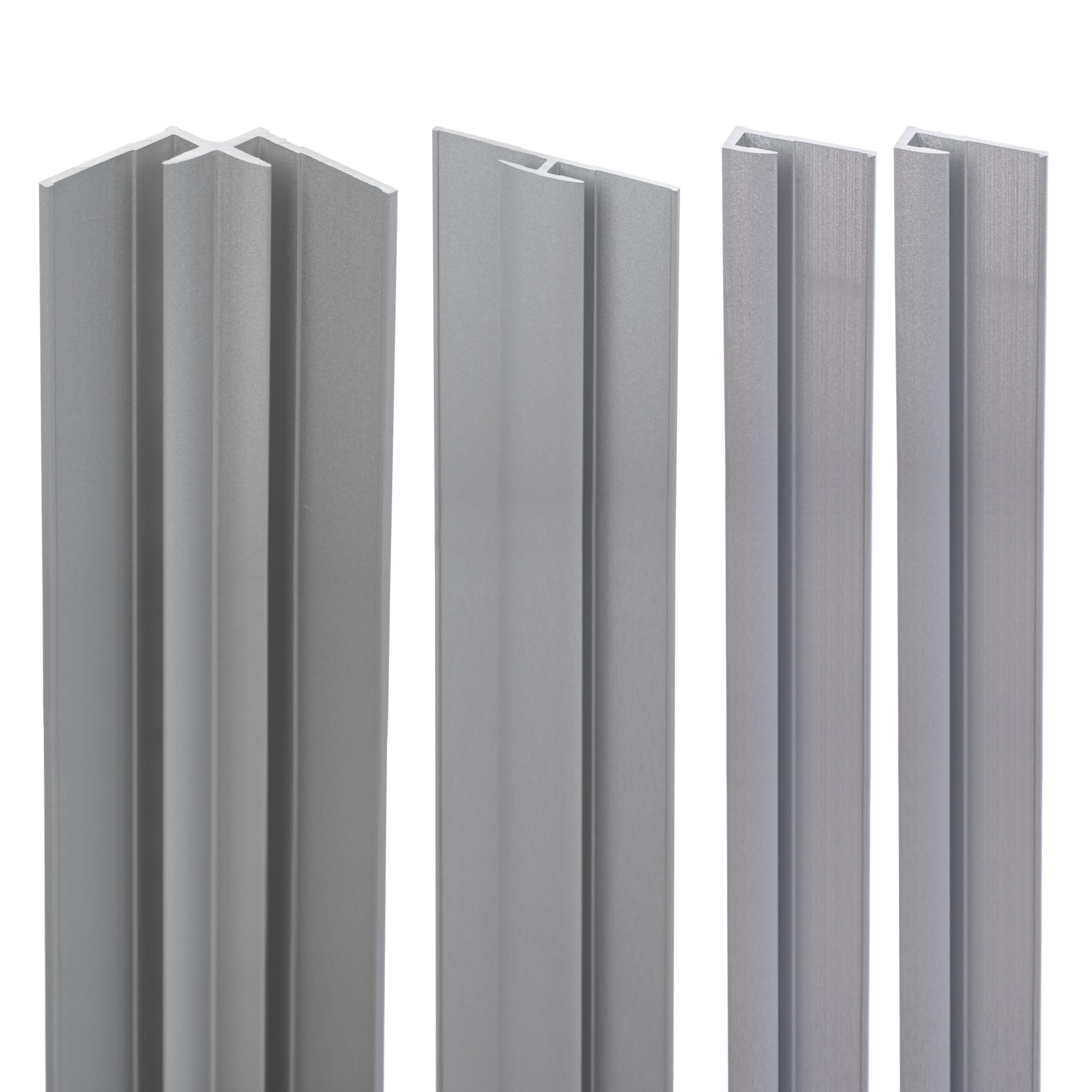Schulte DecoDesign Profilset, 210 cm, Alu-Natur, Verbindungsprofile