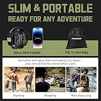 Vista 7 de PROHEAR 022 Orejeras electrónicas mejoradas para disparar con almohadillas de enfriamiento de gel - reducción de ruido de 29dB SNR para caza y rango