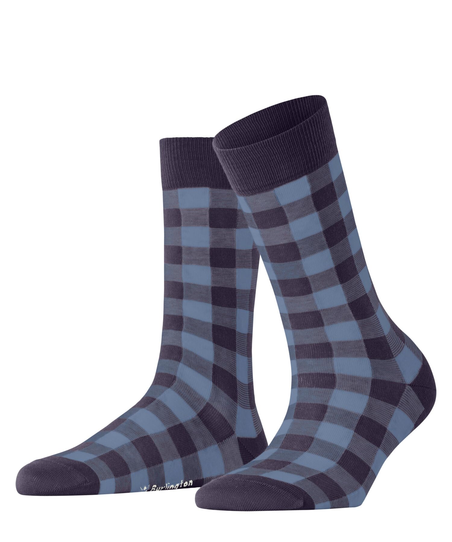 Burlington Women's Vichy W So Cotton Patterned 1 Pair Socks, Red Wineberry 8761, 3.5-7