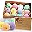 Bath Bombs Gift Set Large 12 PCS 2.8oz Organic Natural Essential Oils, Relax and Moisturize Skin, Luxury Spa Bomb Gifts for Girl, Mom, Kids, Wife, Birthday, Valentine\'s Day, Anniversary