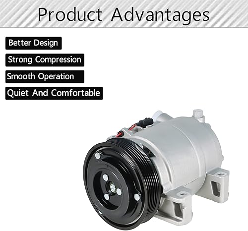 Miniatura 4 de waltyotur Reemplazo del compresor de CA del AC para Nissan Rogue 2.5L CO 11200C 92600JM01C 2008-2013