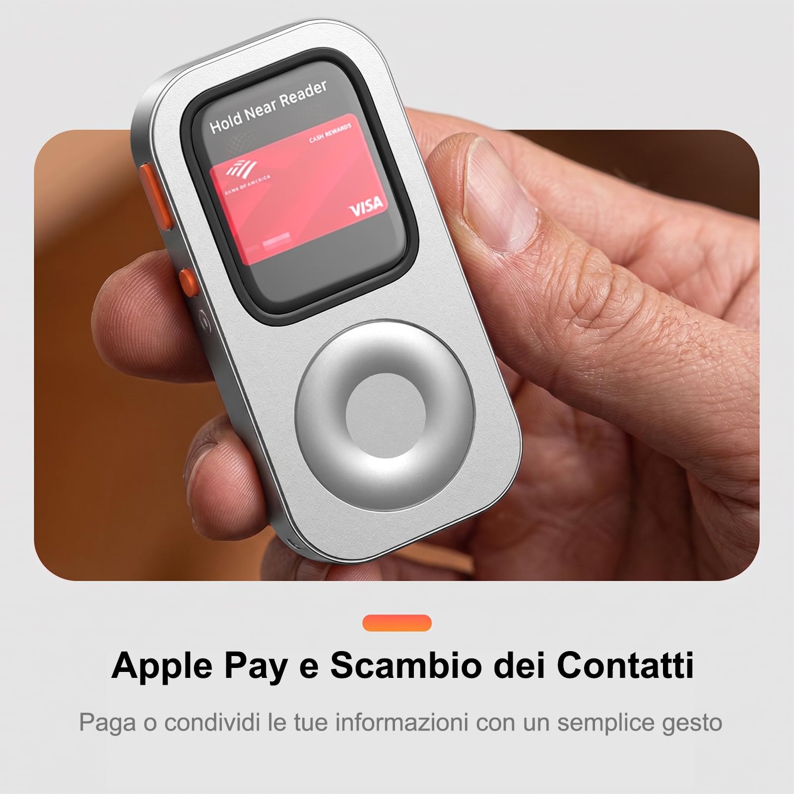 Custodia Protettiva in Lega di Alluminio Stile Retro iPod per Apple Watch Series 7/8/9 Quadrante grande, con Rotella di Scorrimento, Kit Music Player Compatibile con AirPods, per iWatch 45 mm