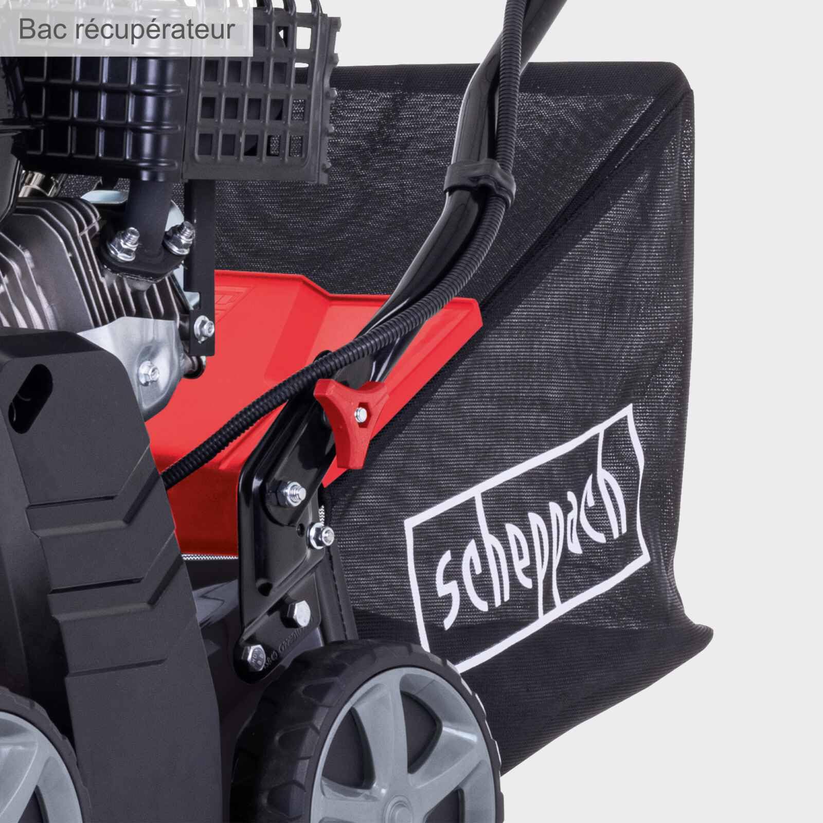 Scheppach Scarificateur Thermique SC55P – Scarificateur à Essence – Moteur à Essence 4 Temps 5,4 CV / 4 KW – Cylindrée 212 cm3 – Largeur de Travail 40 cm – 6 Vitesses – Hauteur réglable