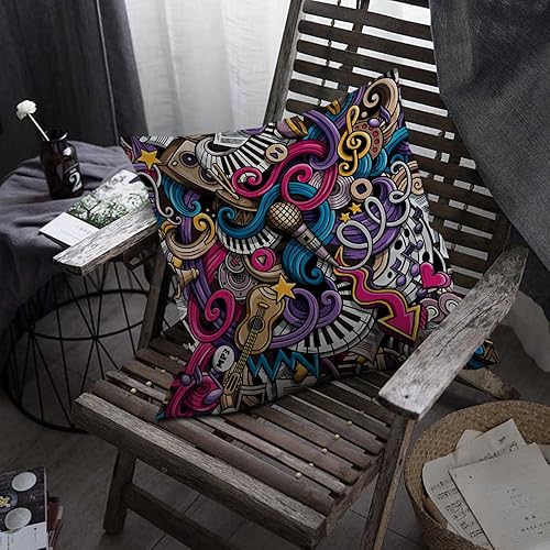 Miniatura 7 de oFloral Funda de almohada decorativa para el hogar, funda de cojín cuadrada para sofá, cama, silla, sofá, decoración de sala de estar, 18 x 18