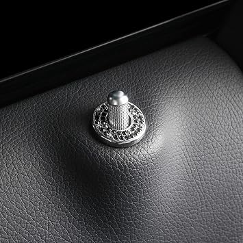 Moly Magnolia 4PCS Bling Car Door Lock Cover Stickers, Black