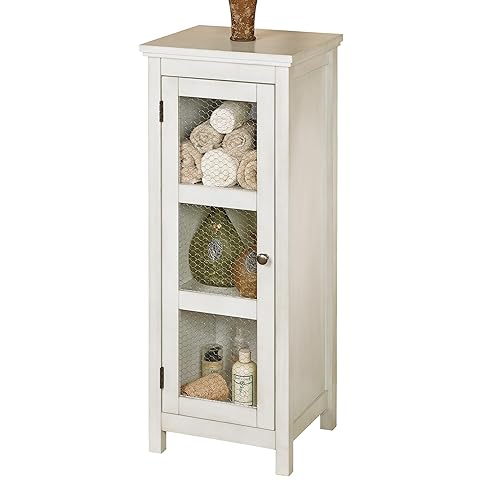 Alston Storage Wooden Cabinet Whitewash | Elegant Traditional Style |