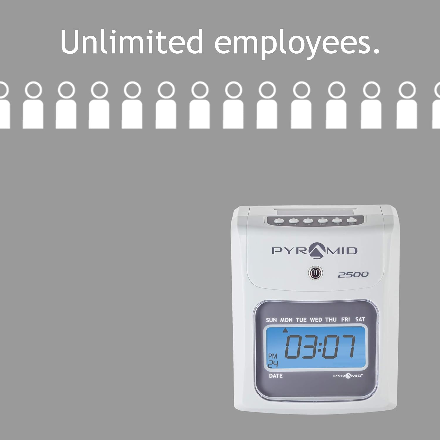 Buy Pyramid Time Systems 2500 Small Business Time Clock Bundle with 100