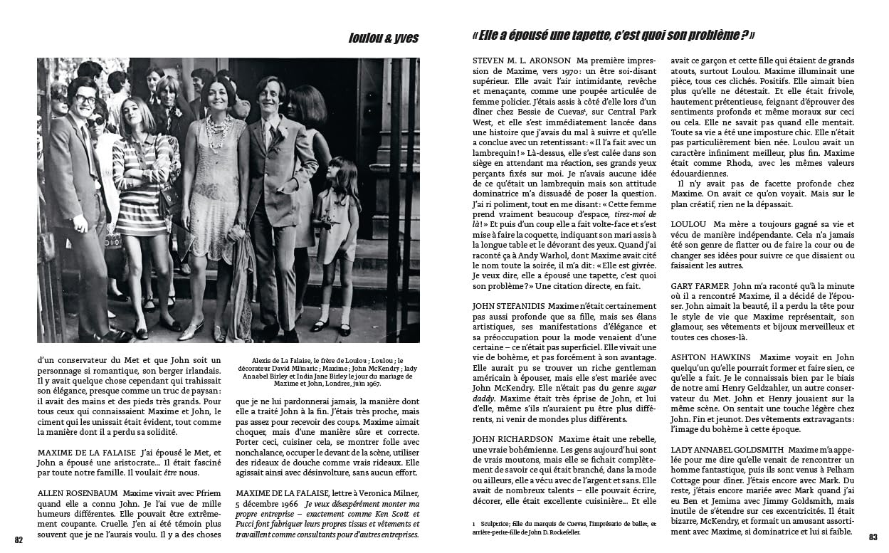 Loulou et Yves: L'histoire inédite de Loulou de La Falaise et de la Maison Saint Laurent