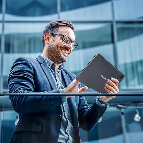 Miniatura 4 de Tablet Android 11 de 10 pulgadas con funda, 3 GB de RAM 64 GB ROM 512 GB expandible, WiFi PC para transmisión de pantalla táctil HD, cámara dual de