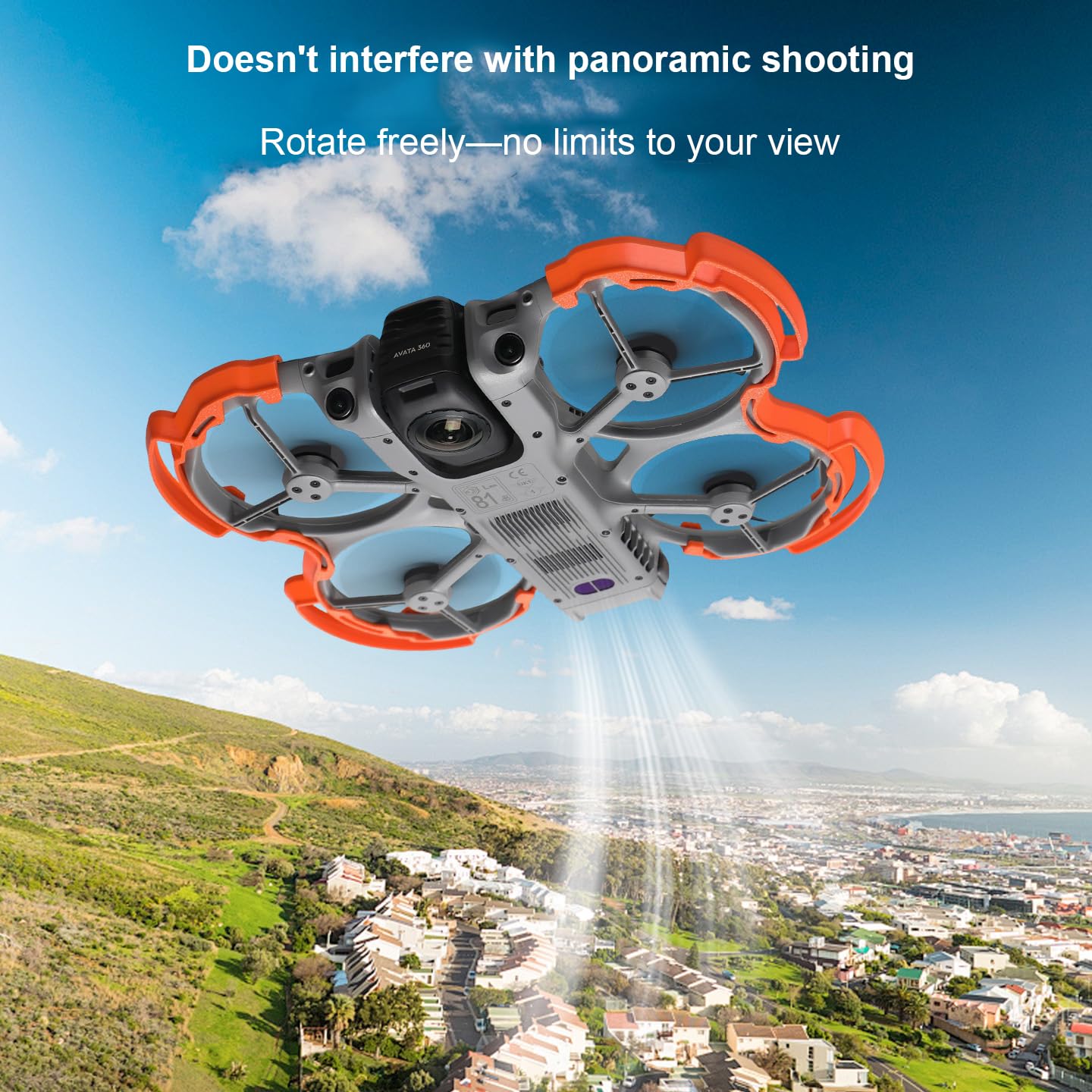 Avata 360 Protezione per eliche, protezione anti-collisione, copertura protettiva leggera per accessori DJI Avata 360 (Nero)
