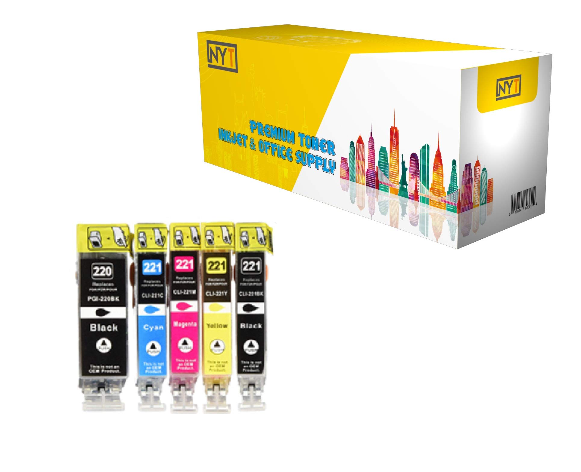 Ricambi Stampanti Canon PGI-5 CLI-8, Confezione Da 10 Pezzi, Per - Foto 2