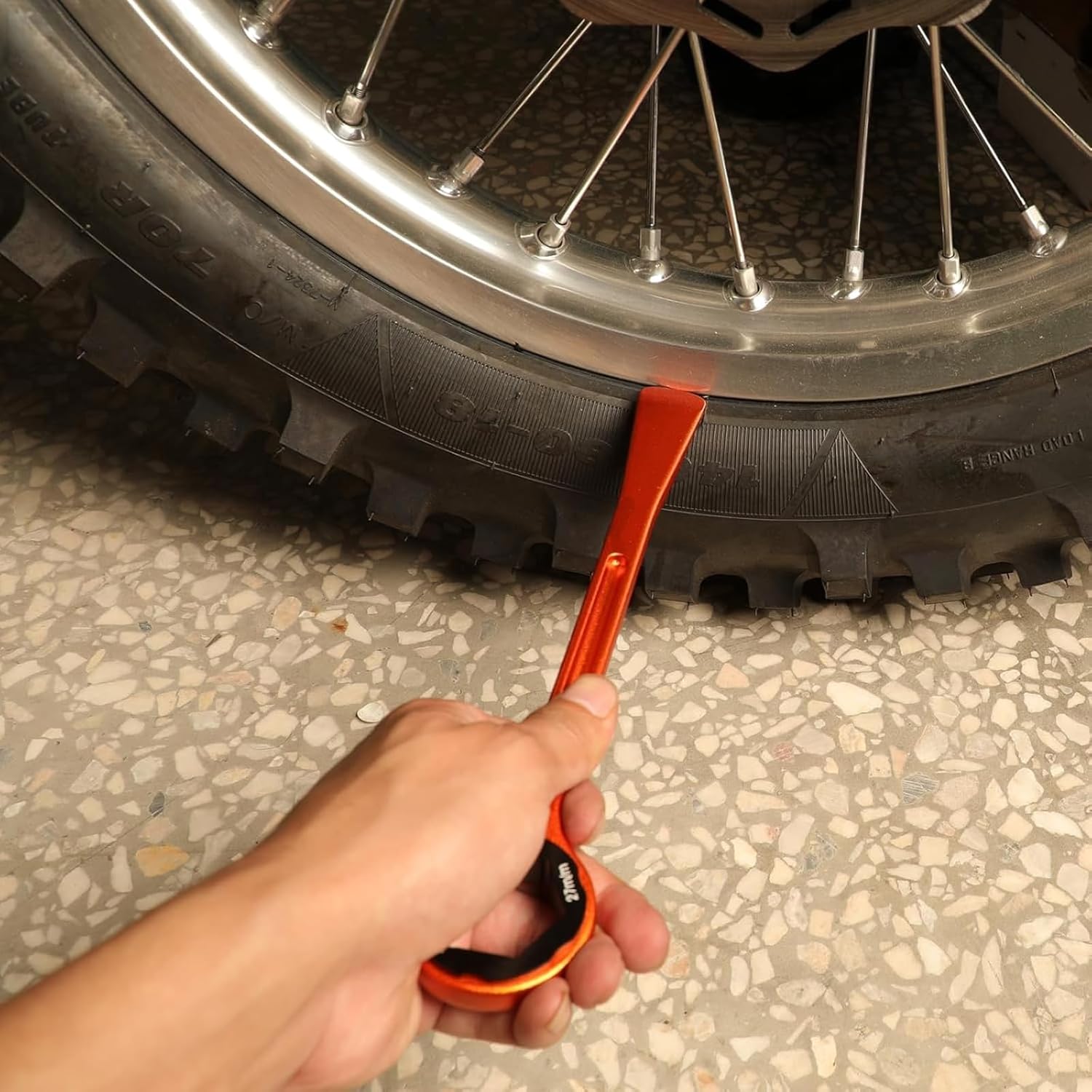 PRO CAKEN 10MM/0.39'' 13MM/0.51'' 22MM/0.87'' 27MM/1.06'' 32MM/1.26''Tire Iron Lever Tool Spoon Motorcycle Tire Change Kit Wrench Set Tire Repair Tool for European Bike XC SX XC EXCF