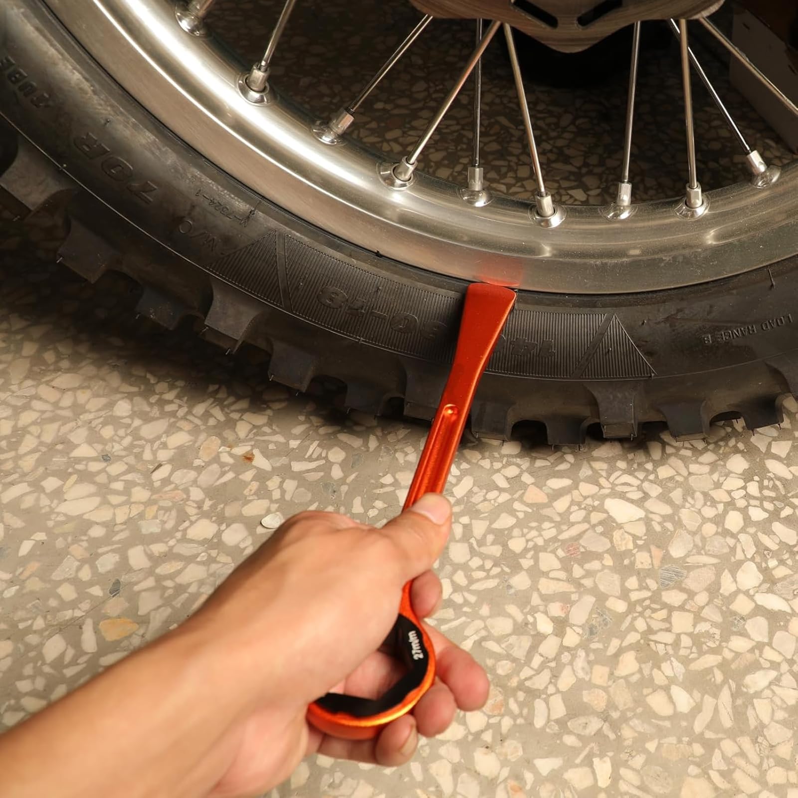 PRO CAKEN 10MM/0.39'' 13MM/0.51'' 22MM/0.87'' 27MM/1.06'' 32MM/1.26''Tire Iron Lever Tool Spoon Motorcycle Tire Change Kit Wrench Set Combo Levers Kit - View #5