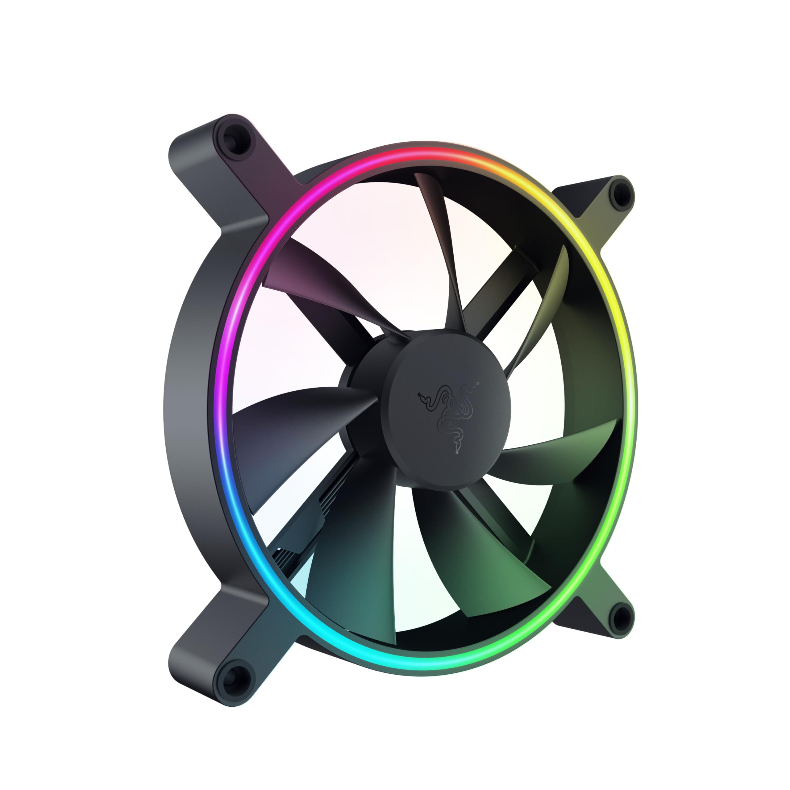 Razer Kunai Chroma Hydraulic RGB LED PWM Perform. Fan (140mm)- Ventole idrauliche aRGB PC (Silenziose, Potenti, collega fino a 8 ventole, Supporto controller ventola PWN, Chroma aRGB) 3 ventola, Nero
