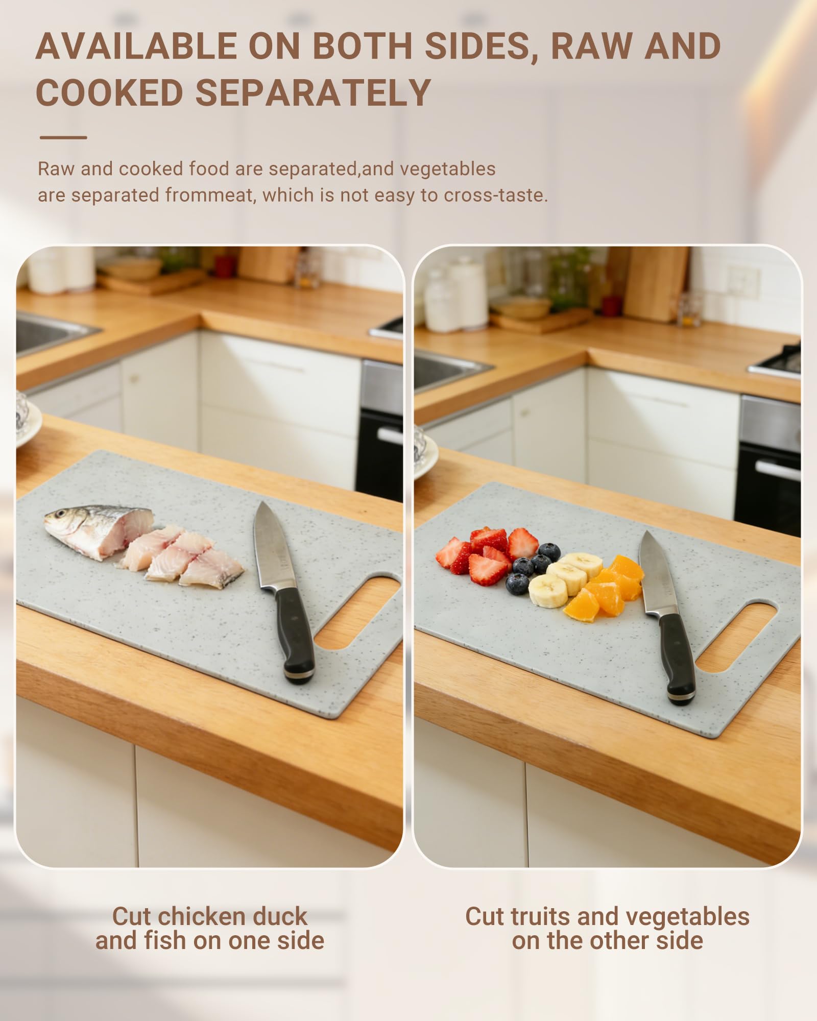 GOURMETmaxx Snijplank, set van 4, snijmat, flexibel en van