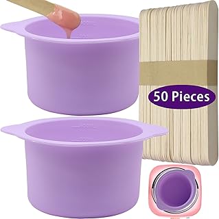 2-pack Silicone Wax Warmer Liner, Silicone Wax Bowl for Wax Warmer, Non-Stick Wax Melt