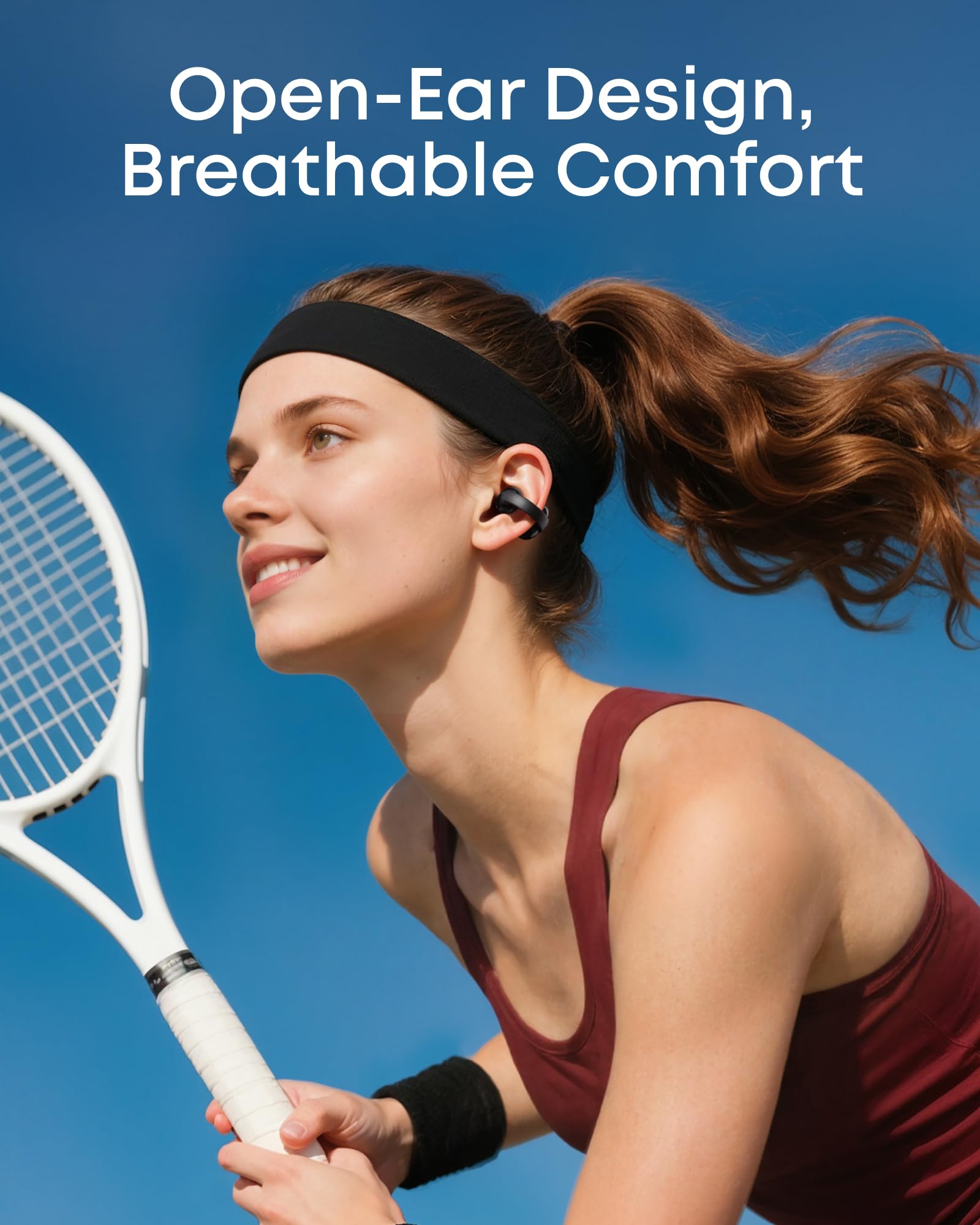 soundcore C50i by Anker, Open-Ear Headphones, Clip-on Earbuds, Ultra-Comfort, FlexiClip Design, 12 mm Drivers for Powerful Bass, AI Clear Calls, 28H Playtime, Secure Fit, Hi-Res, IP55, Bluetooth 6.0 — view 2