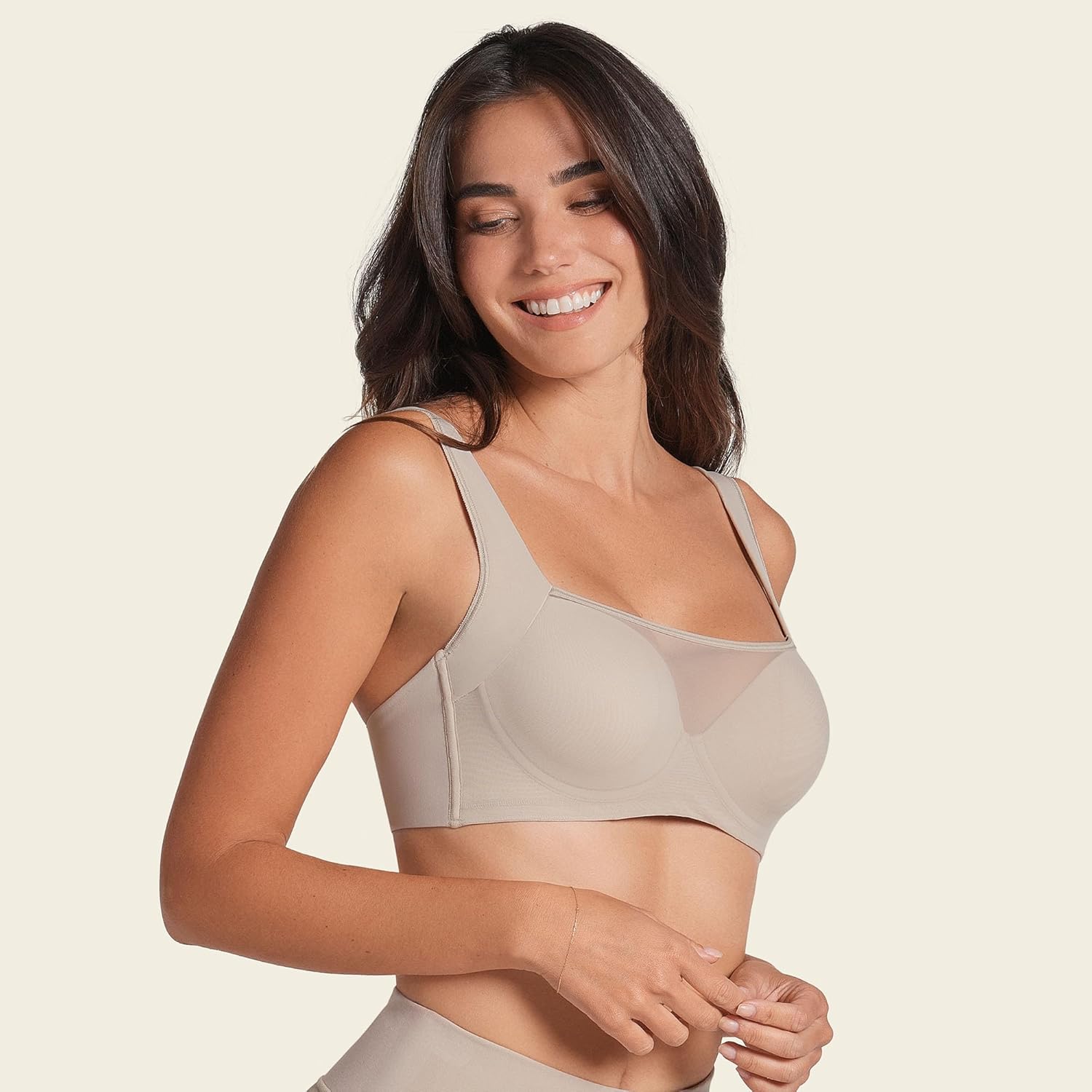 Leonisa Smart Fusion – Mesh Front Contouring Underwire Bra for Women with Side & Back Smoothing Effect - Image 5