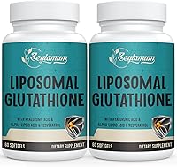 Vista 12 de Cápsulas blandas de glutatión liposomal de 2400 MG, absorción máxima, forma activa reducida de L-glutatión (GSH), con ácido hialurónico