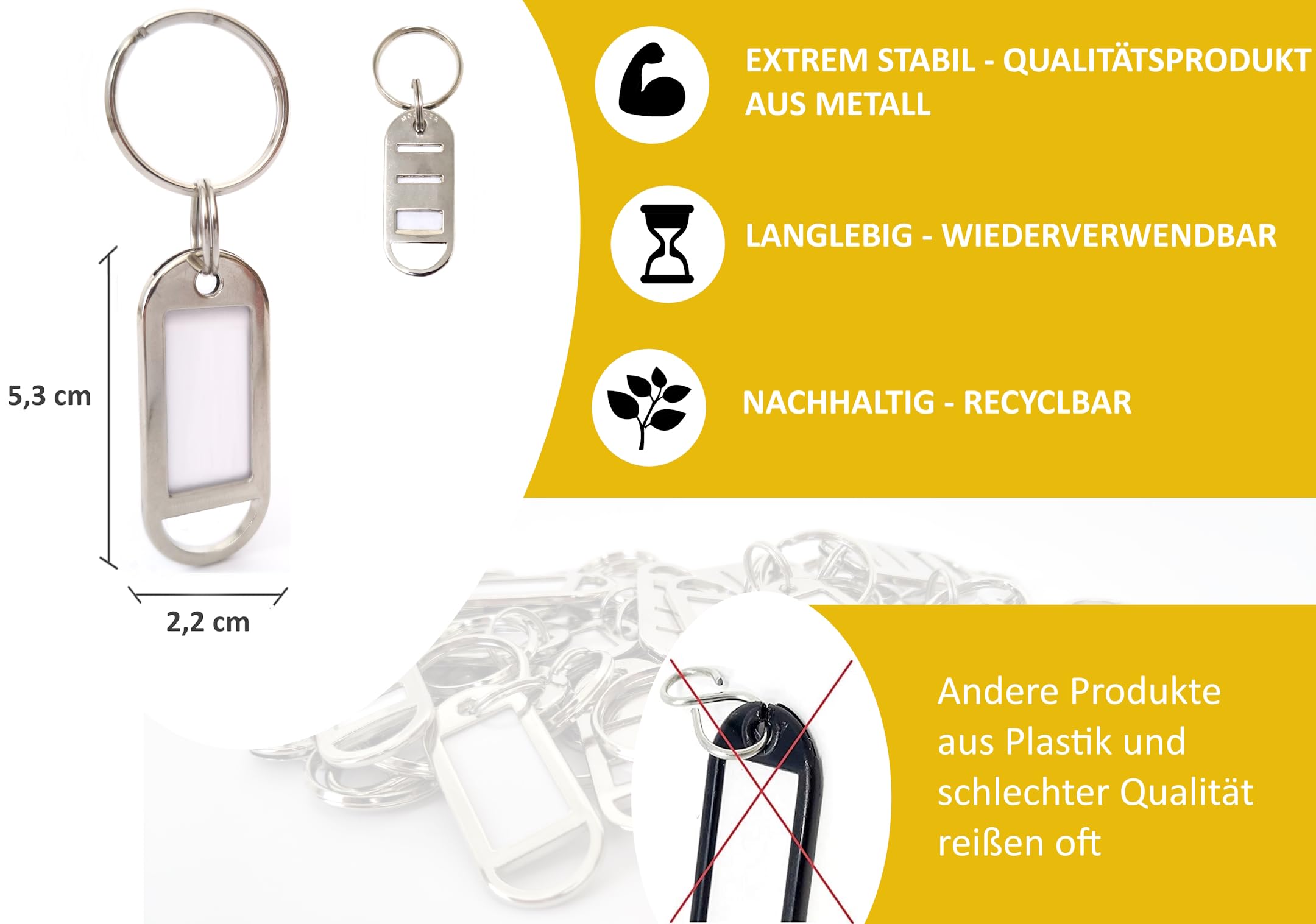 ARTSEWPLY Metall Kolben Schlüsselanhänger - Kreativer Auto Motor Anhänger Silber