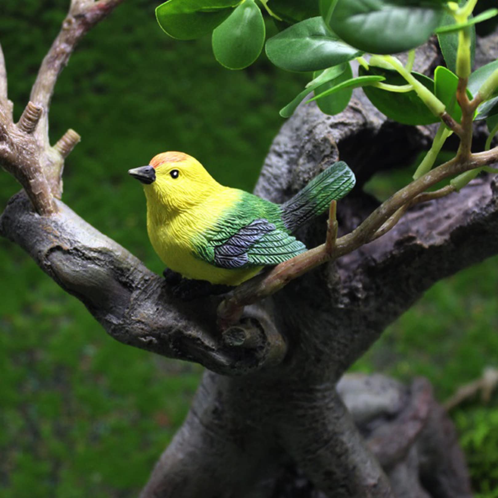 鳥の置物 Amazon.co.jp: LxRx9 鳥 置物 おもちゃ グリーン オブジェ 鳥グッズ