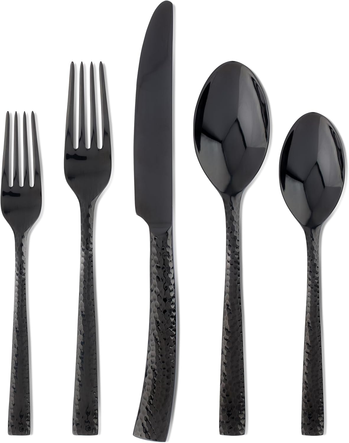 20-Piece Gunmetal Stainless Steel Flatware Set by Hampton Forge Paris