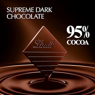 Lindt EXCELLENCE 95% Cocoa Dark Chocolate Bar, Dark Chocolate Candy, 2.8 oz. (12 Pack)