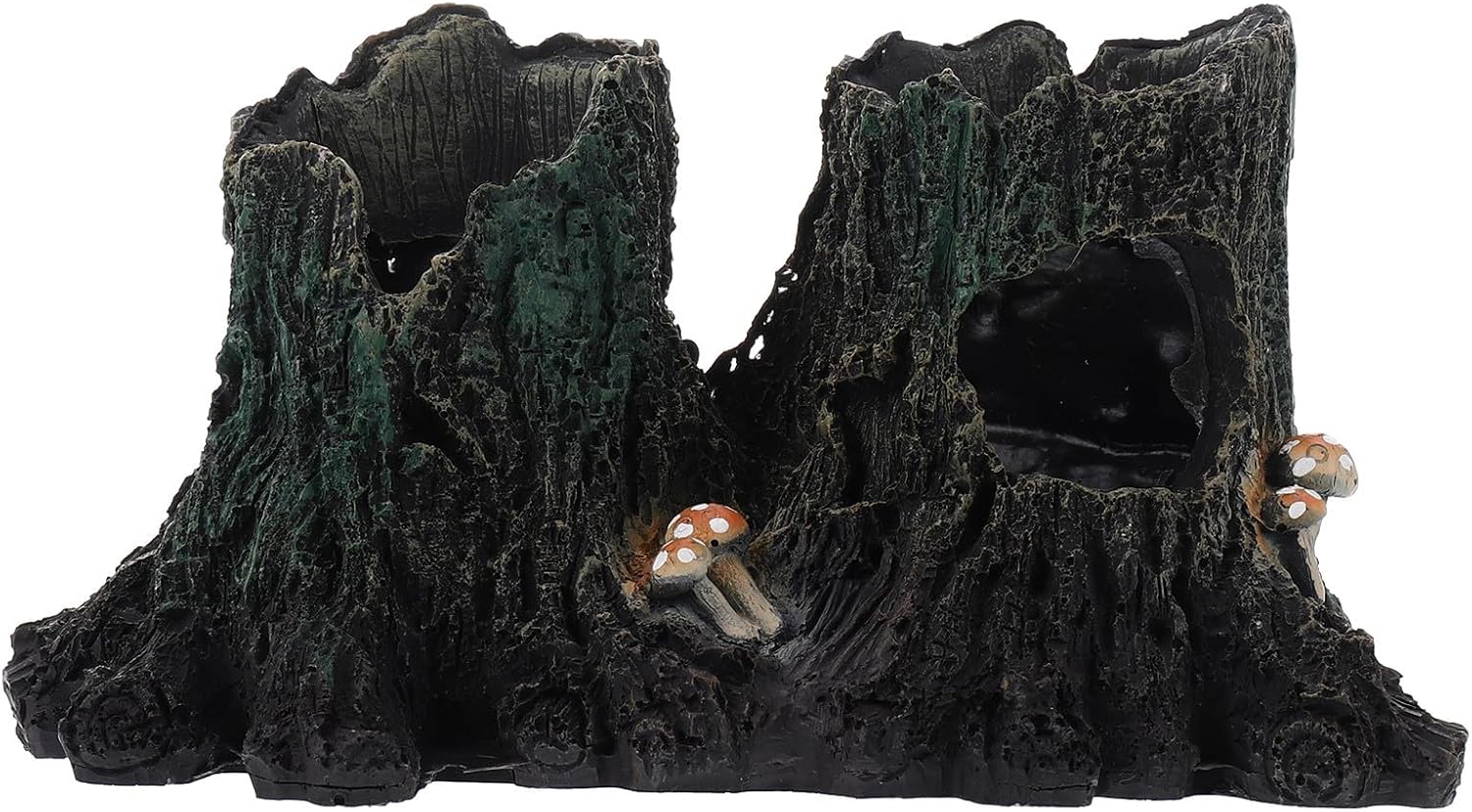 Levemolo Reptile Hideout Cave Multiporous Tree Log Shelter Natural Climbing Escape Nest for Geckos Lizards Spiders and Amphibians Terrarium Habitat Decor