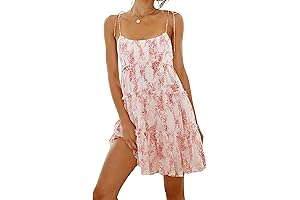 Womens 2024 Boho Summer Floral Mini Dress
