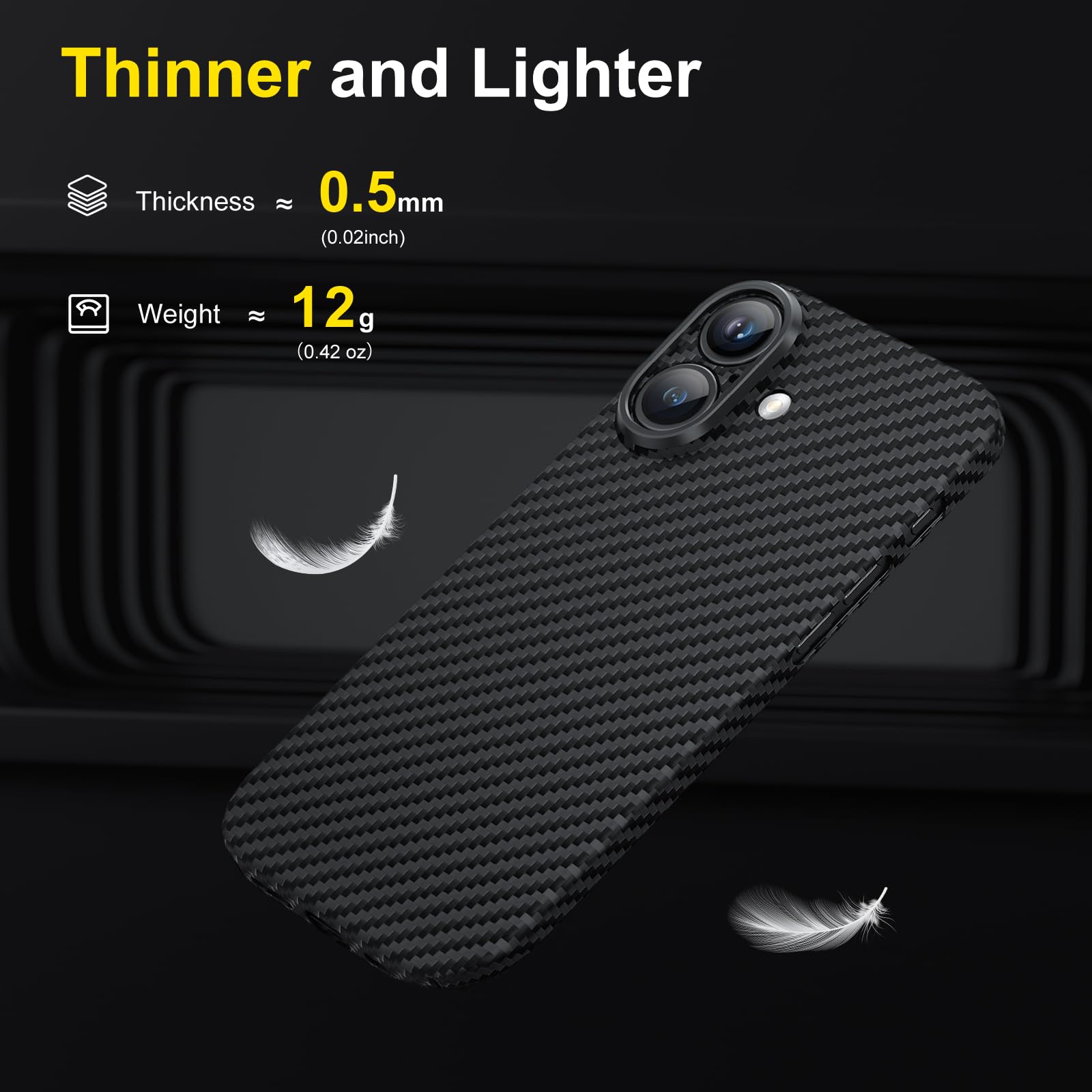 memumi Aramid Fiber for iPhone 16 Plus Case - Image 3