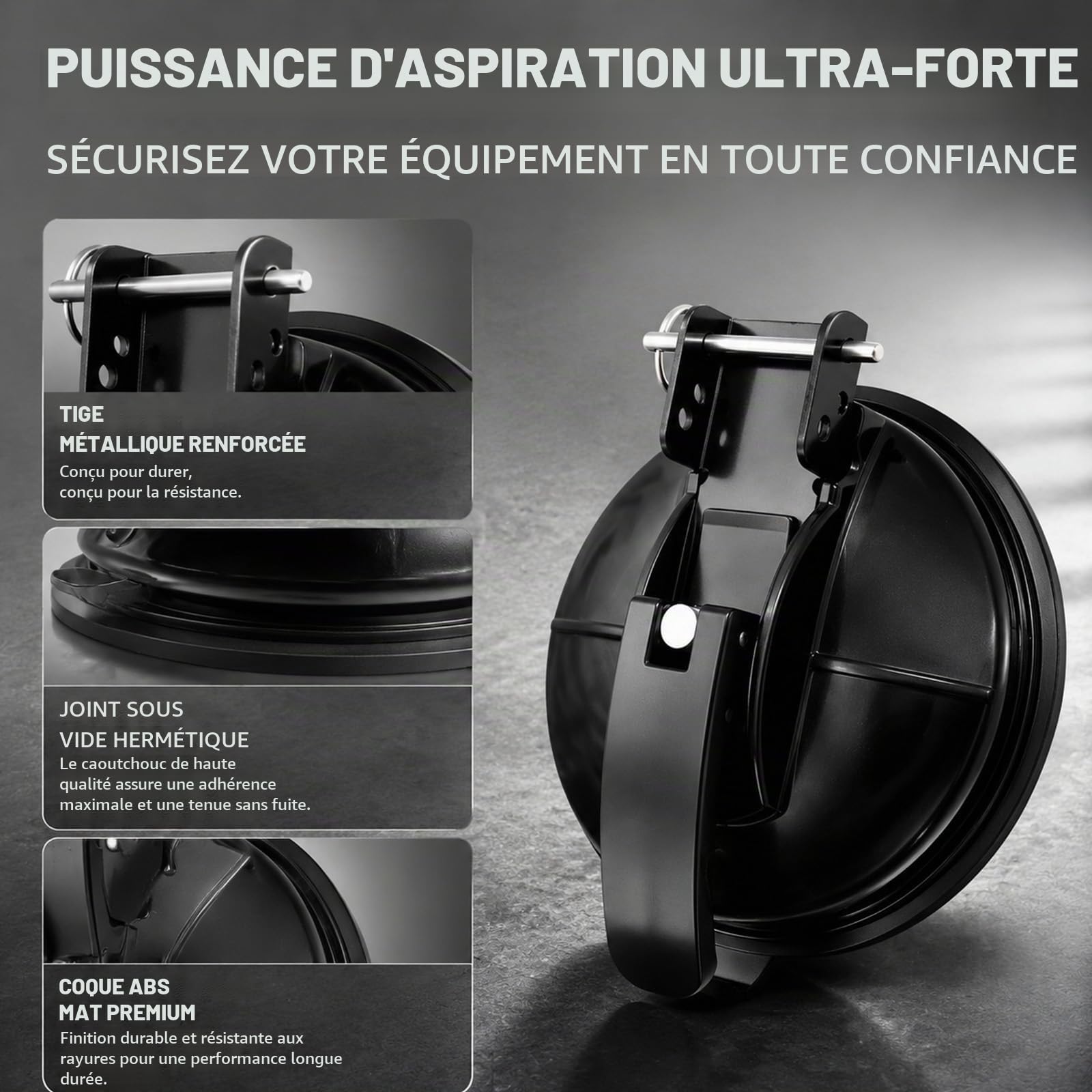 2 pièces de support de store pour camping-car & caravane, support robuste pour pied de store, compatible avec Thule, Fiamma, adapté pour VW T5/T6, Ford Transit, Mercedes Marco Polo, FIAT