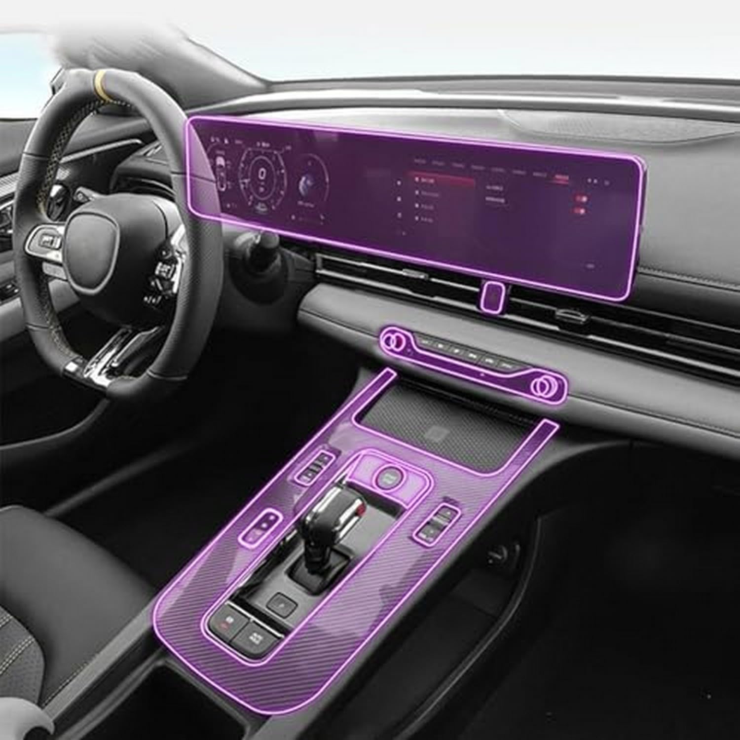 Película transparente de TPU para Trumpchi EMPOW 2021-2023: interior coche 6